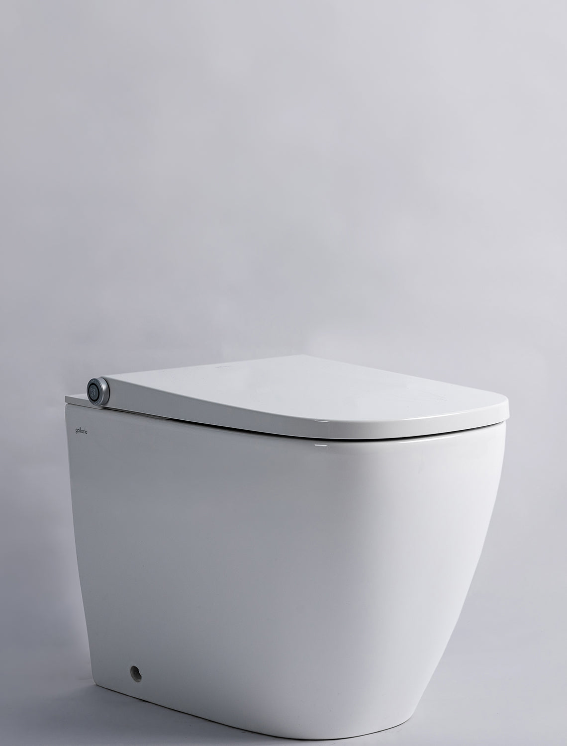 GALLARIA OMNI COMFORT RIMLESS WALL FACE PAN AND REMOTE BIDET PACKAGE GLOSS WHITE