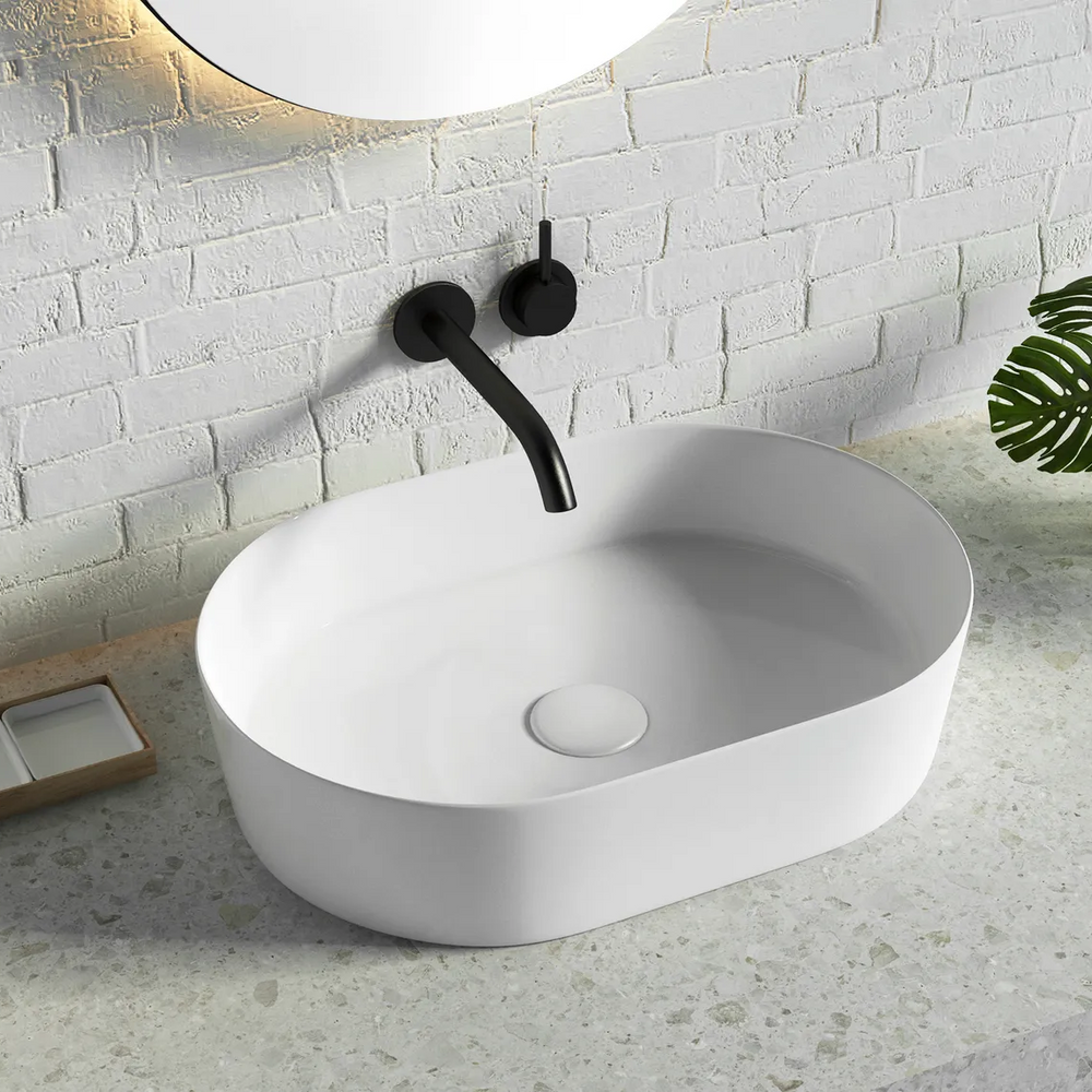 OTTI QUAY OVAL BASIN GLOSS WHITE 500MM