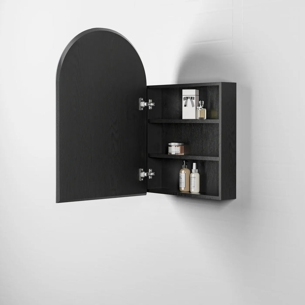 OTTI ARCHIE BLACK OAK SHAVING CABINET 600X900MM