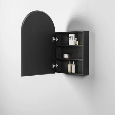OTTI ARCHIE BLACK OAK SHAVING CABINET 600X900MM