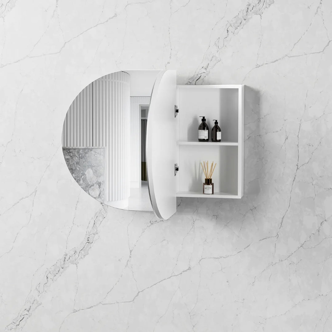 OTTI BONDI MATTE WHITE SHAVING CABINET 900X600MM
