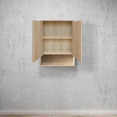 OTTI BYRON NATURAL OAK MIRROR SHAVING CABINET 600X800MM