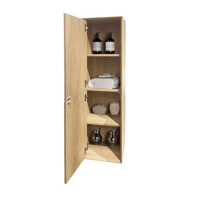 OTTI BYRON WALL HUNG TALL BOY NATURAL OAK 350MM X 1200MM
