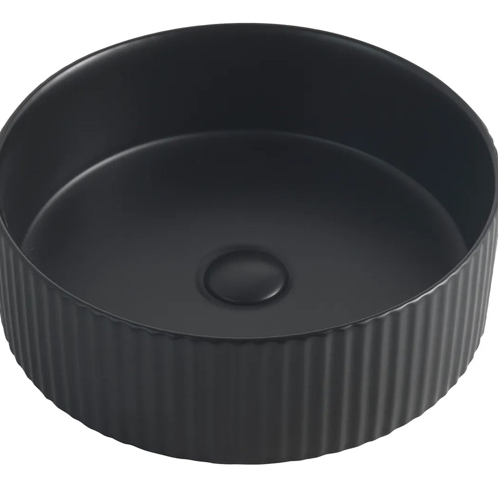 OTTI MARLO ROUND BASIN MATTE BLACK 400MM