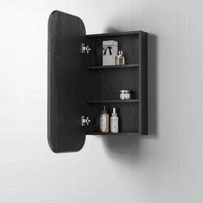 OTTI NEWPORT BLACK OAK SHAVING CABINET 450X900MM
