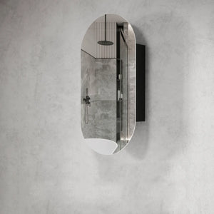 OTTI NOOSA BLACK OAK SHAVING CABINET 450X900MM