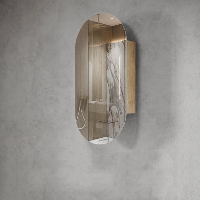 OTTI NOOSA NATURAL OAK SHAVING CABINET 450X900MM