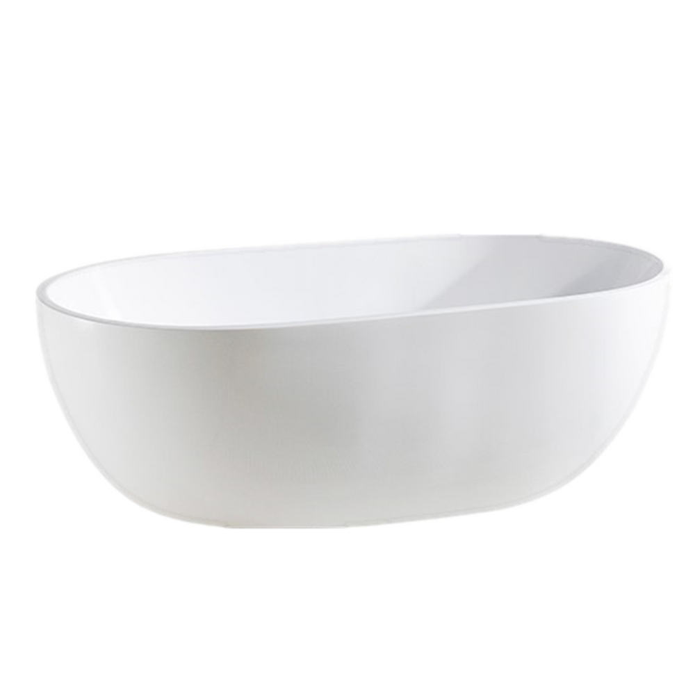 POSEIDON OLIVIA FREE STANDING BATHTUB GLOSS WHITE (AVAILABLE IN 1000MM, 1300MM, 1400MM, 1530MM AND 1690MM)