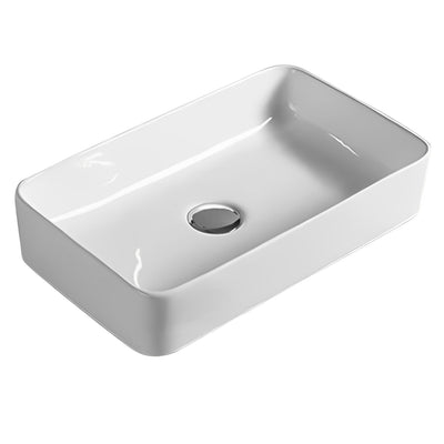 POSEIDON ULTRA SLIM FINE CERAMIC BASIN GLOSS WHITE 360MM