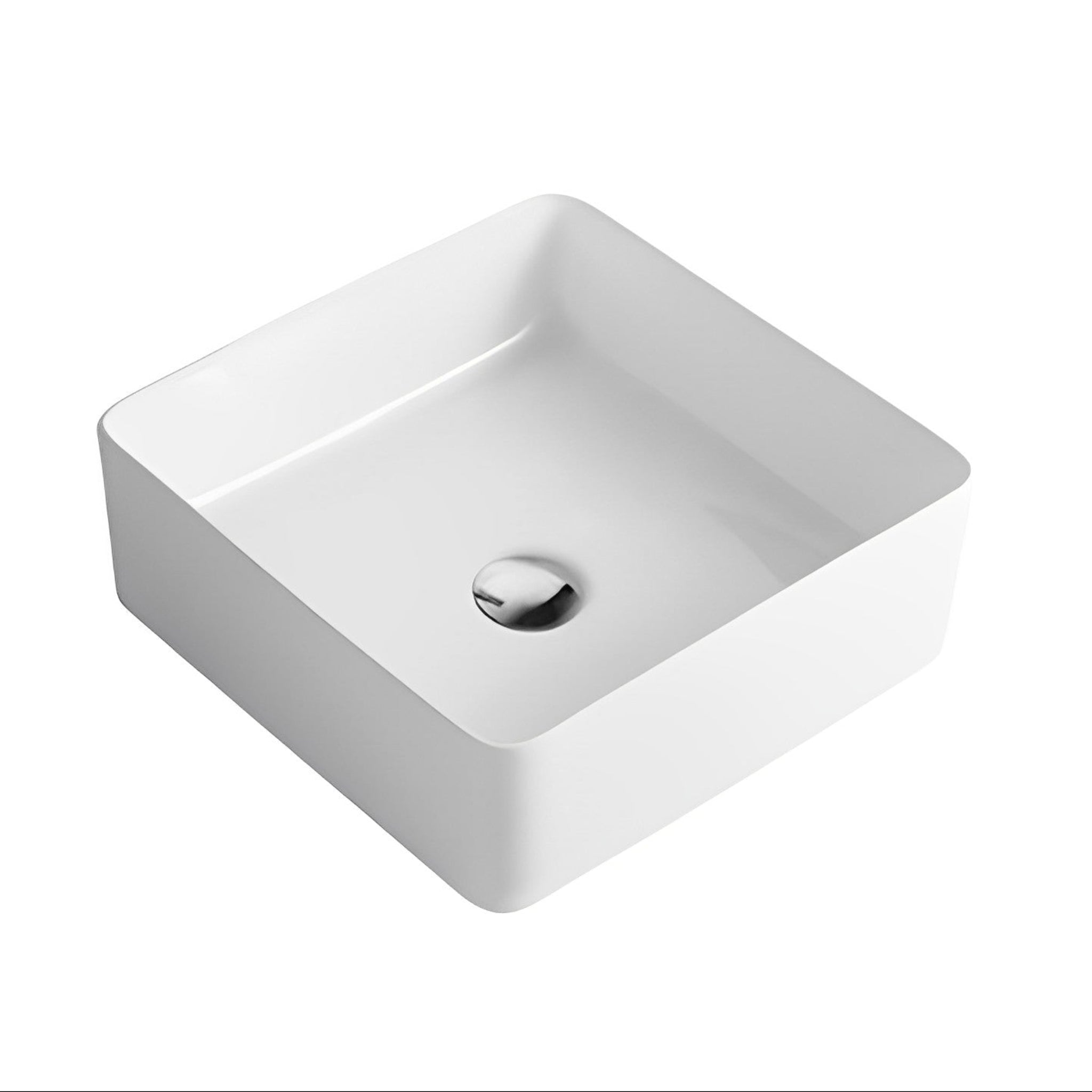 POSEIDON FINE CERAMIC BASIN ULTRA SLIM GLOSS WHITE 360MM