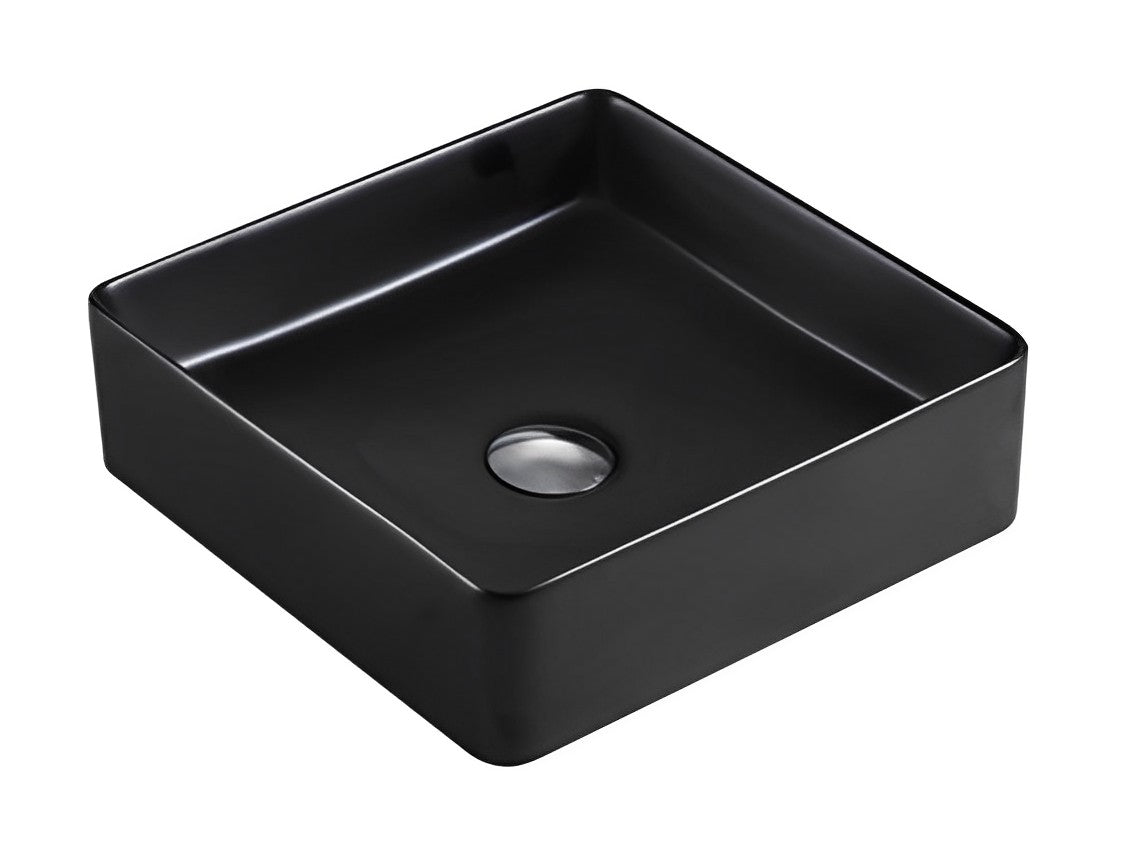 POSEIDON FINE CERAMIC BASIN MATTE BLACK 360MM