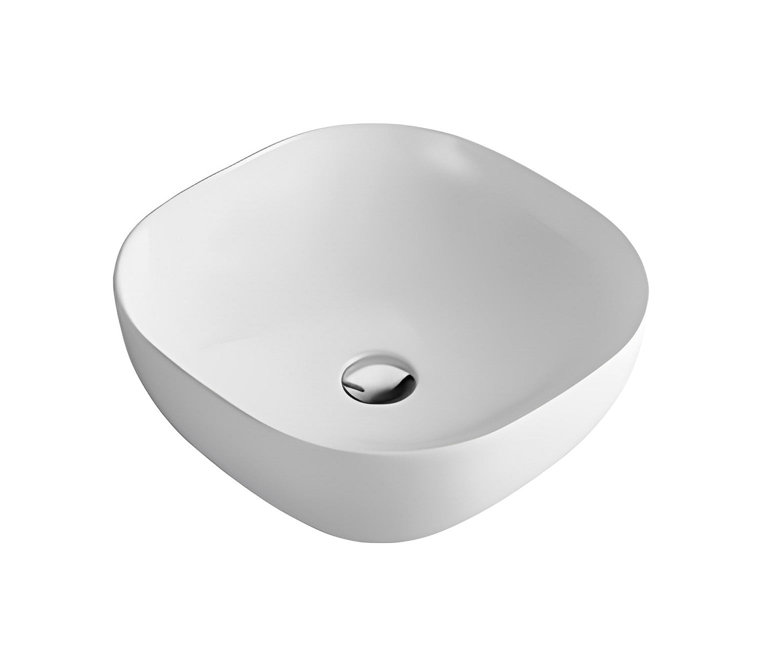 POSEIDON FINE CERAMIC BASIN ULTRA SLIM GLOSS WHITE 415MM