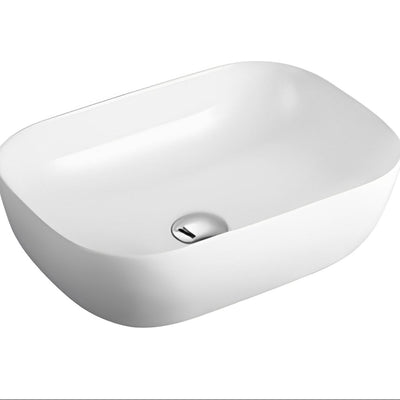 POSEIDON QUBIX ABOVE COUNTER BASIN GLOSS WHITE 460MM