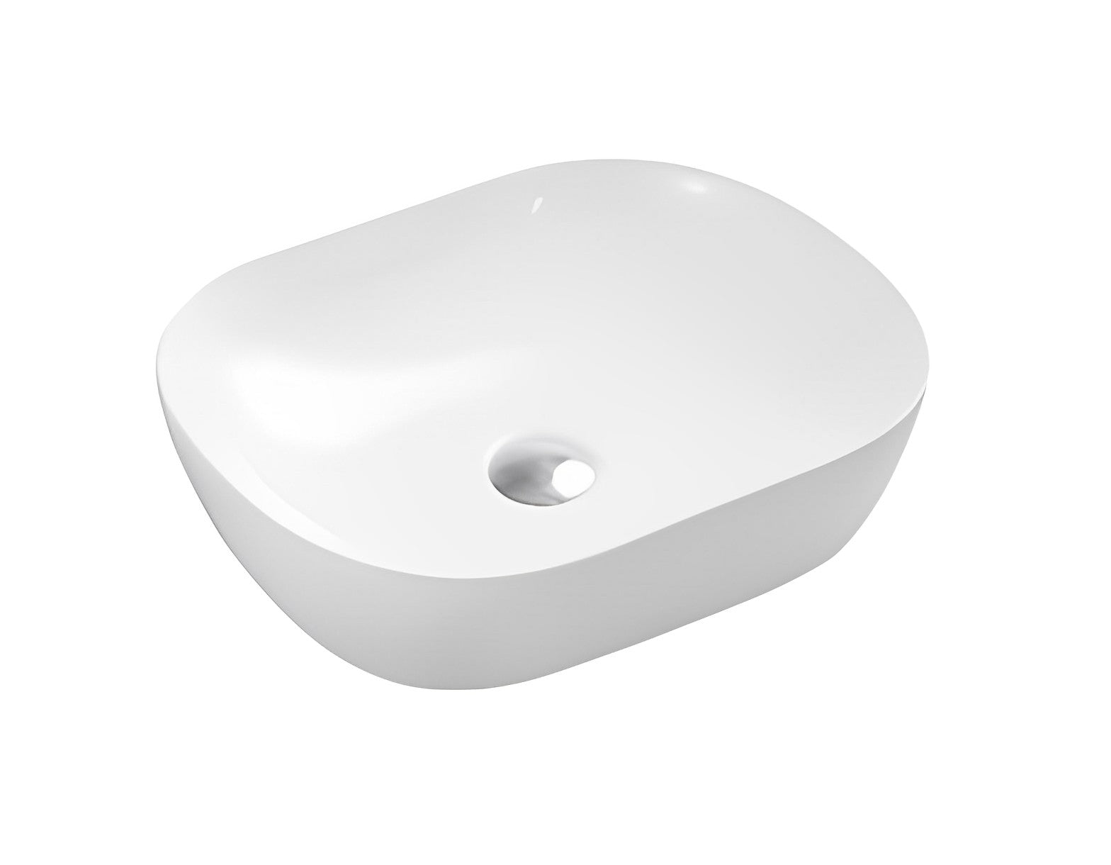 POSEIDON FINE CERAMIC BASIN ULTRA SLIM GLOSS WHITE 505MM