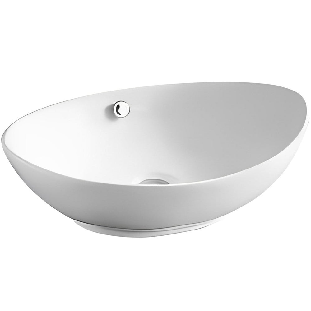 POSEIDON ABOVE COUNTER BASIN GLOSS WHITE 570MM