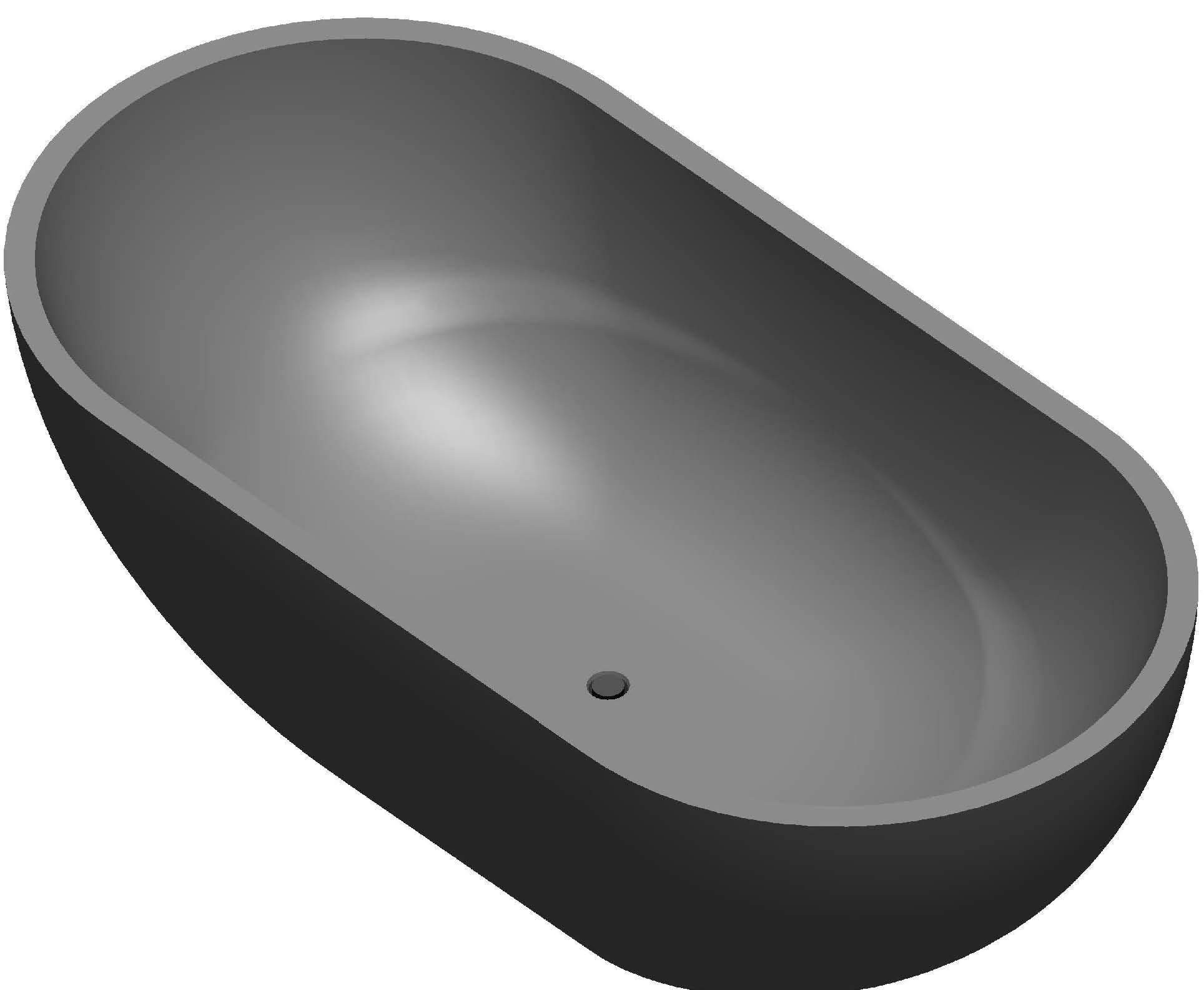 PIETRA BIANCA RYESE FREESTANDING STONE BATHTUB WITH CUSTOM COLOURS (AVAILABLE IN 1600MM, 1700MM AND 1800MM)