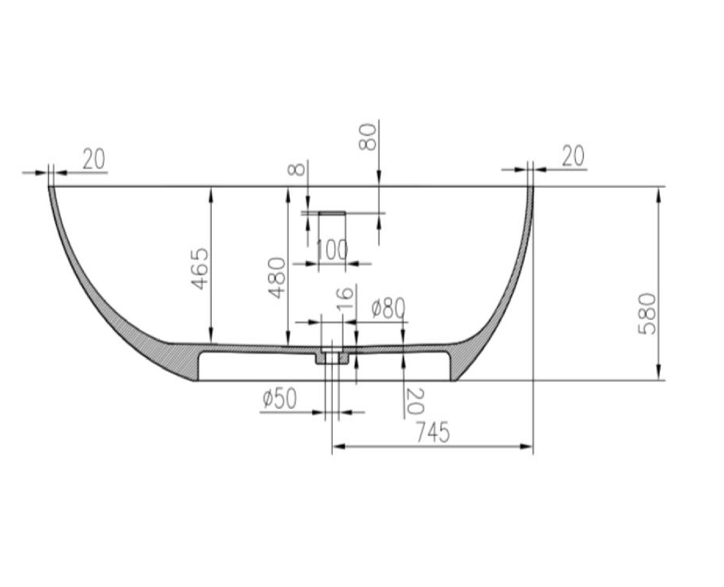 PIETRA BIANCA OLIVIA FREESTANDING STONE BATHTUB WITH CUSTOM COLOURS (AVAILABLE IN 1600MM AND 1800MM)