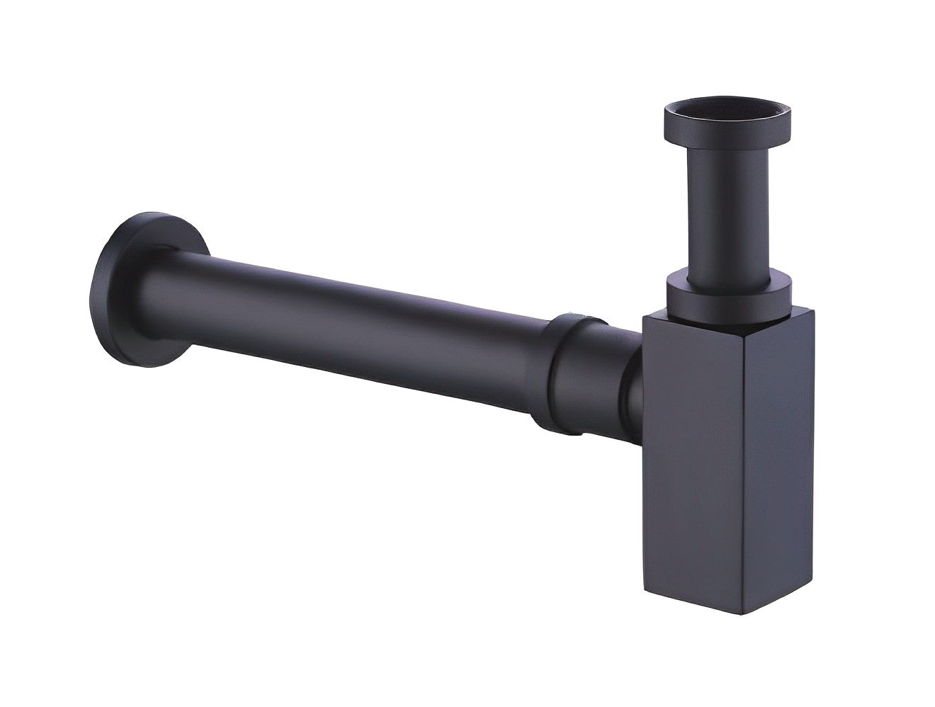 POSEIDON BRASS BOTTLE SQUARE TRAP BLACK 40MM