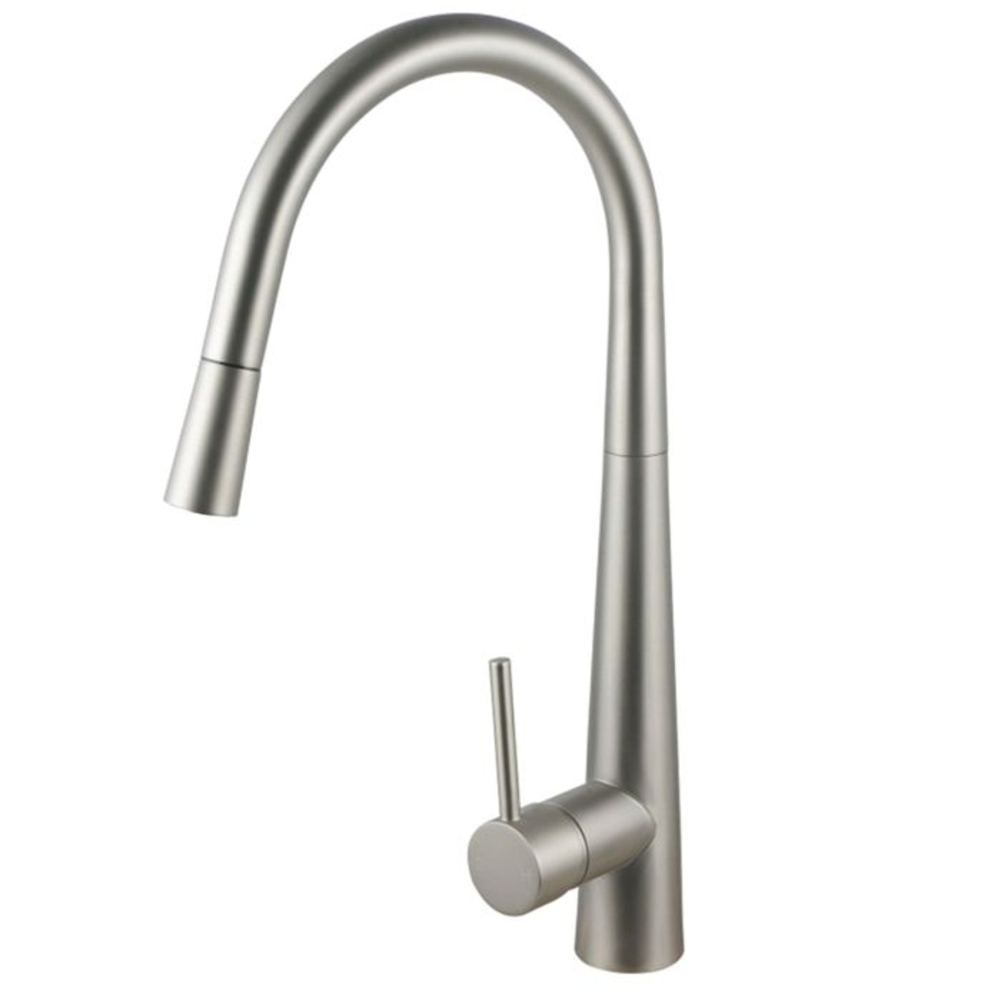 OTTI BISTRO PULL-OUT KITCHEN AND LAUNDRY SINK MIXER 420MM BRUSHED NICKEL