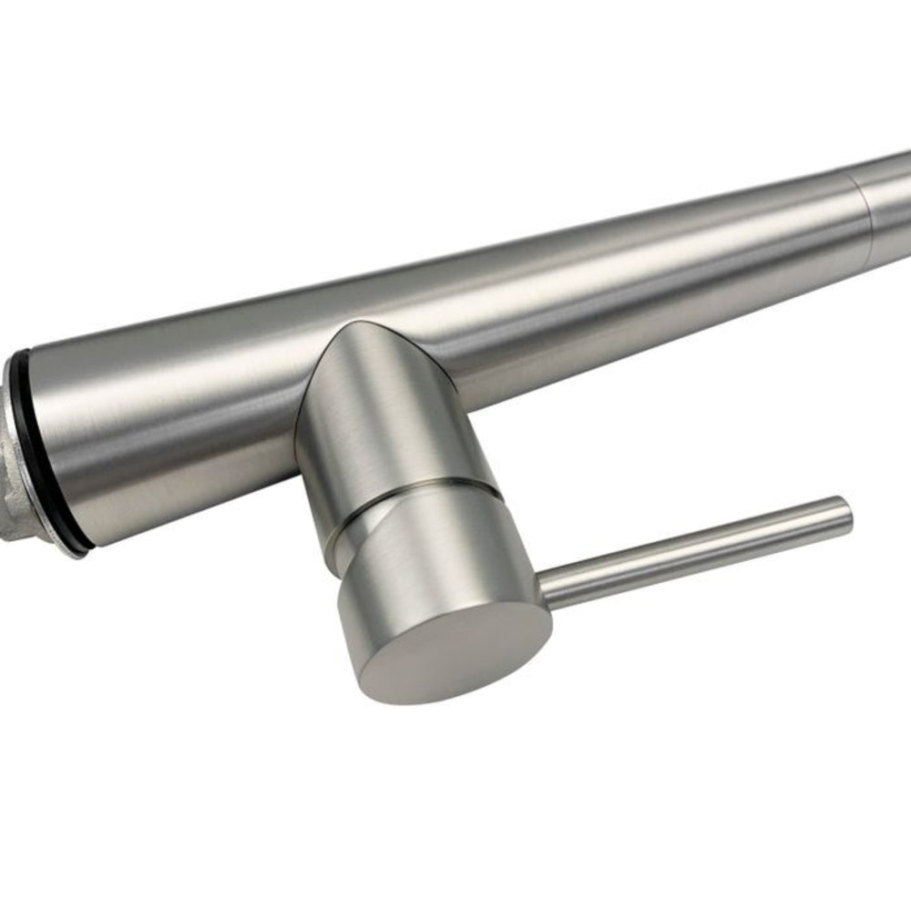 OTTI BISTRO PULL-OUT KITCHEN AND LAUNDRY SINK MIXER 420MM BRUSHED NICKEL