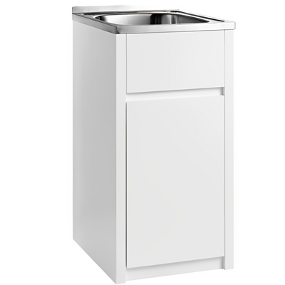 POSEIDON LAUNDRY CABINET AND TUB 454MM WHITE