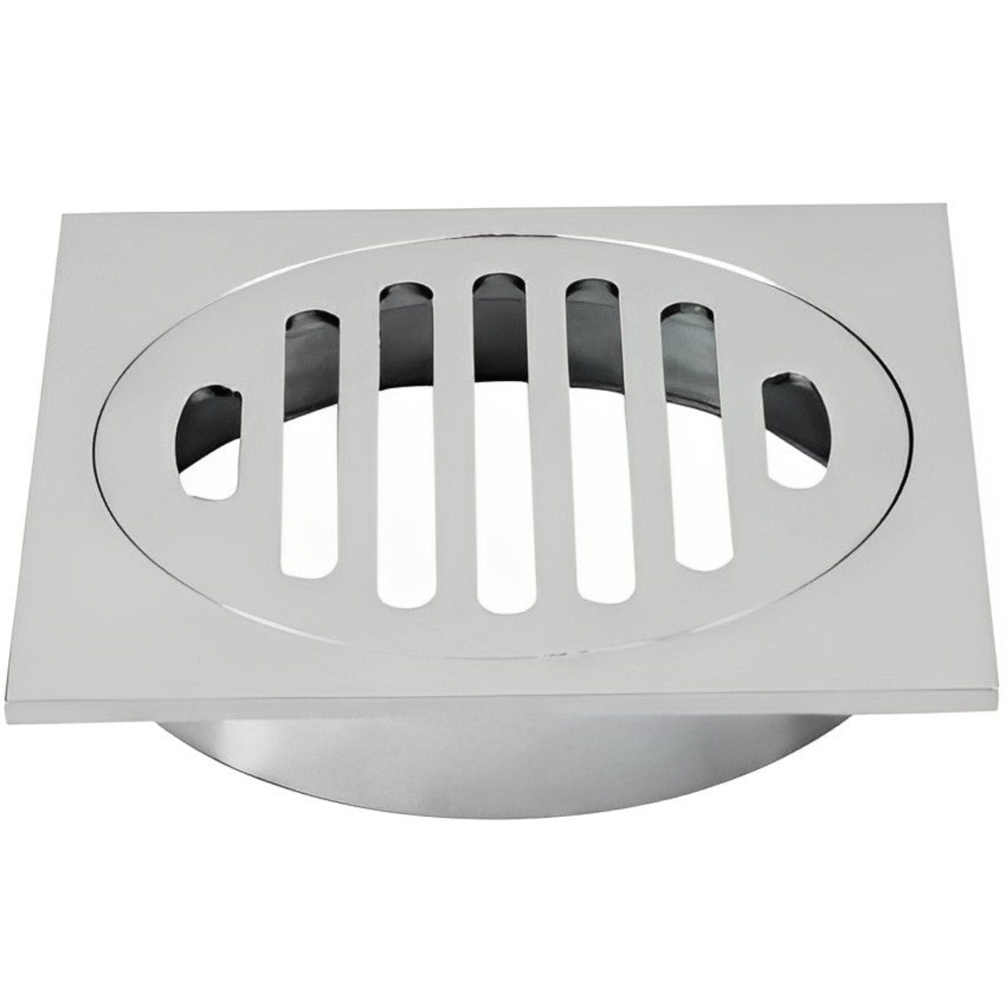 POSEIDON BRASS TWIST OPEN GRATE CHROME 110MM