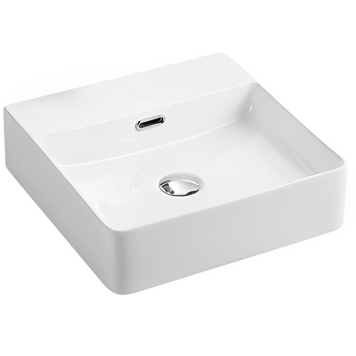 POSEIDON WALL HUNG / ABOVE COUNTER BASIN GLOSS WHITE 420MM
