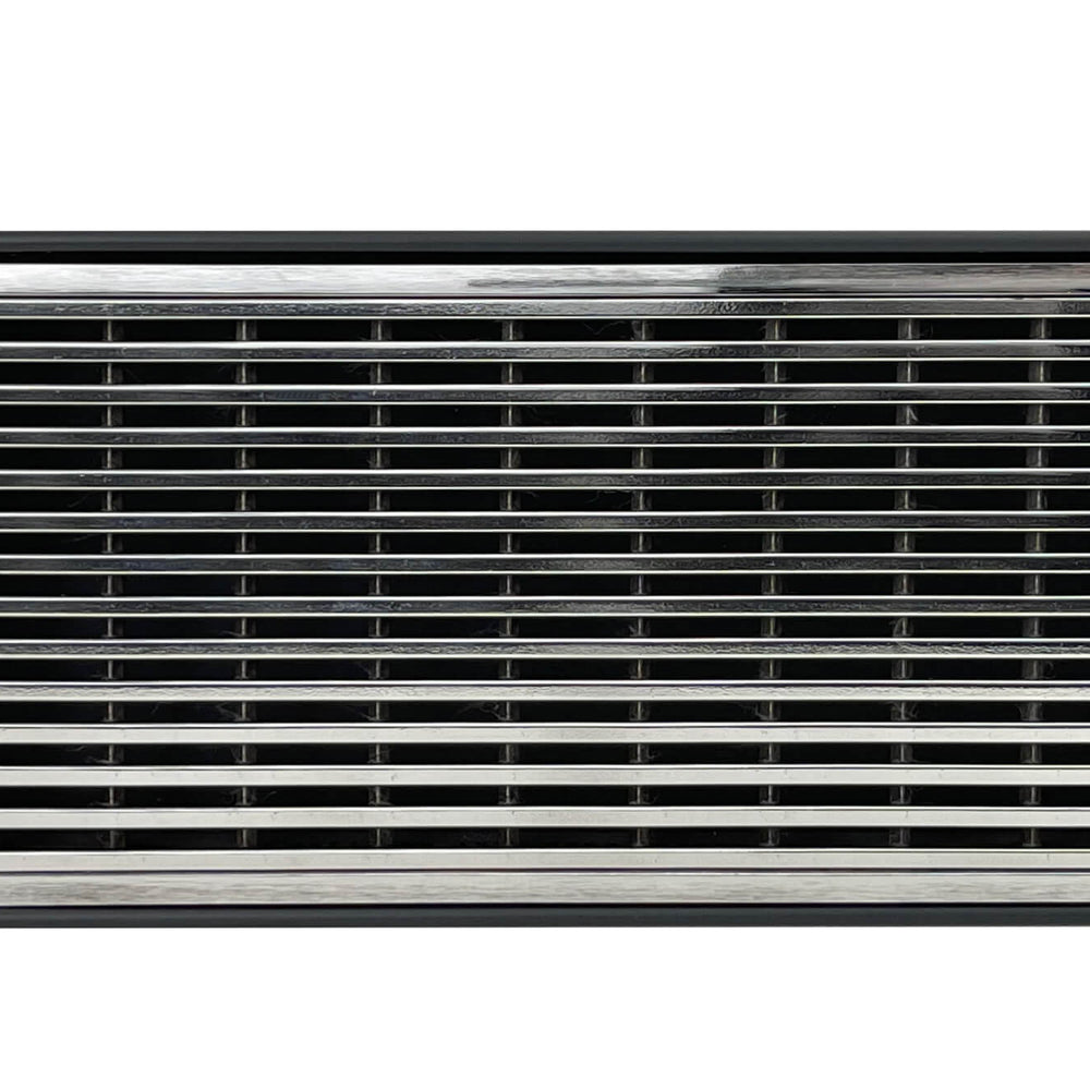 GRATES2GO POLISHED CHROME WEDGE WIRE DRAIN 1000MM LENGTH (CUSTOM AVAILABLE)