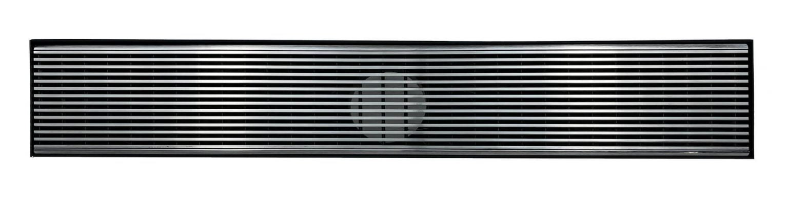 GRATES2GO POLISHED CHROME WEDGE WIRE DRAIN 1000MM LENGTH (CUSTOM AVAILABLE)