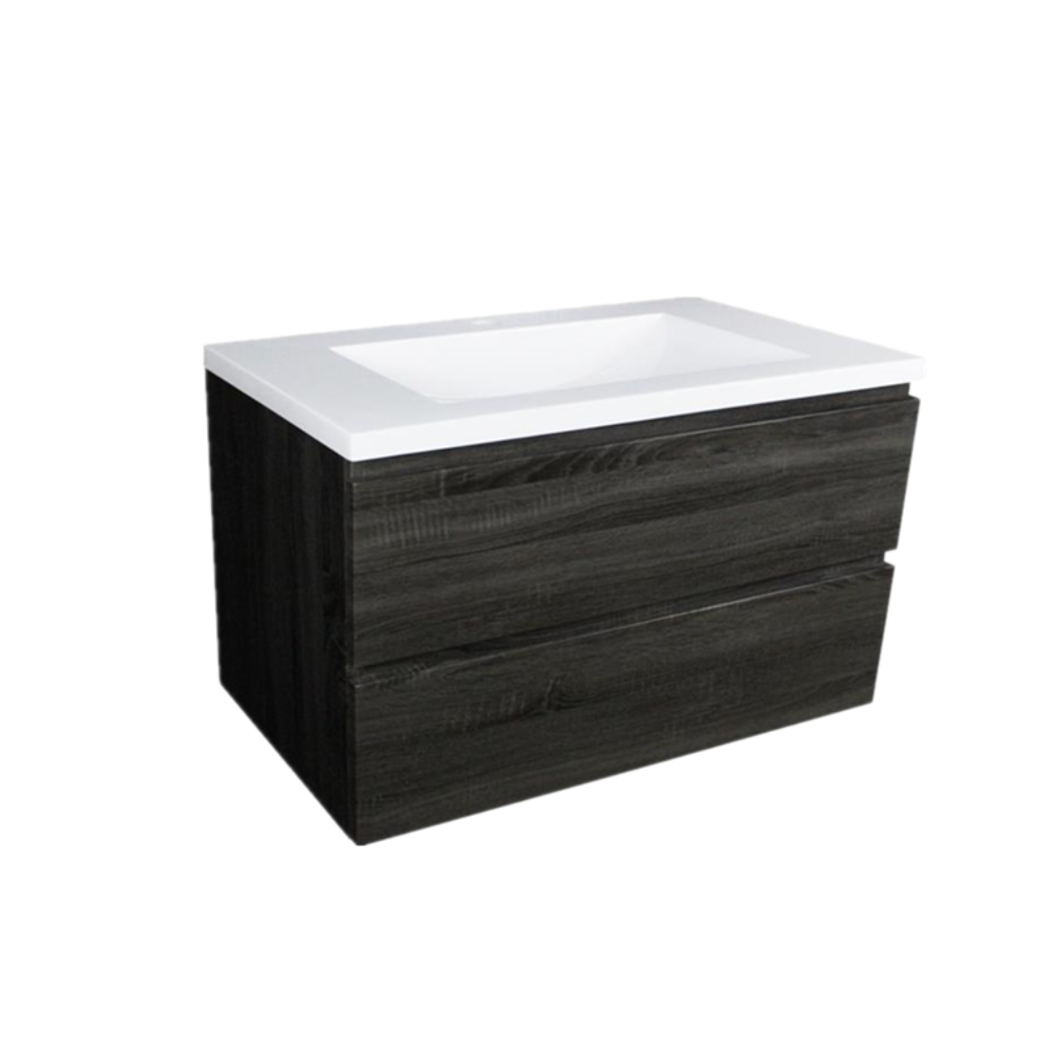 POSEIDON QUBIST DARK GREY 1200MM WALL HUNG VANITY