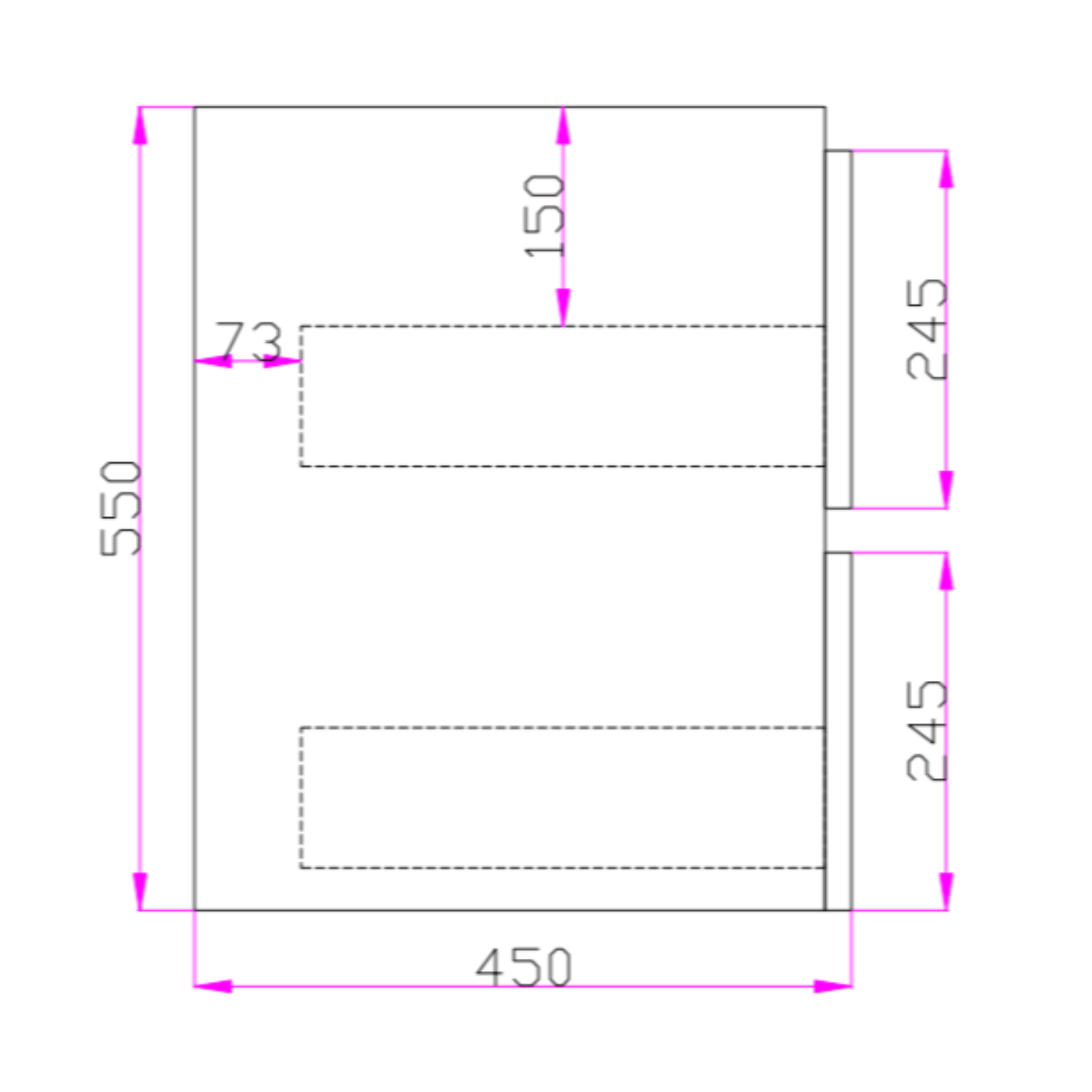 POSEIDON QUBIST DARK GREY 1200MM WALL HUNG VANITY