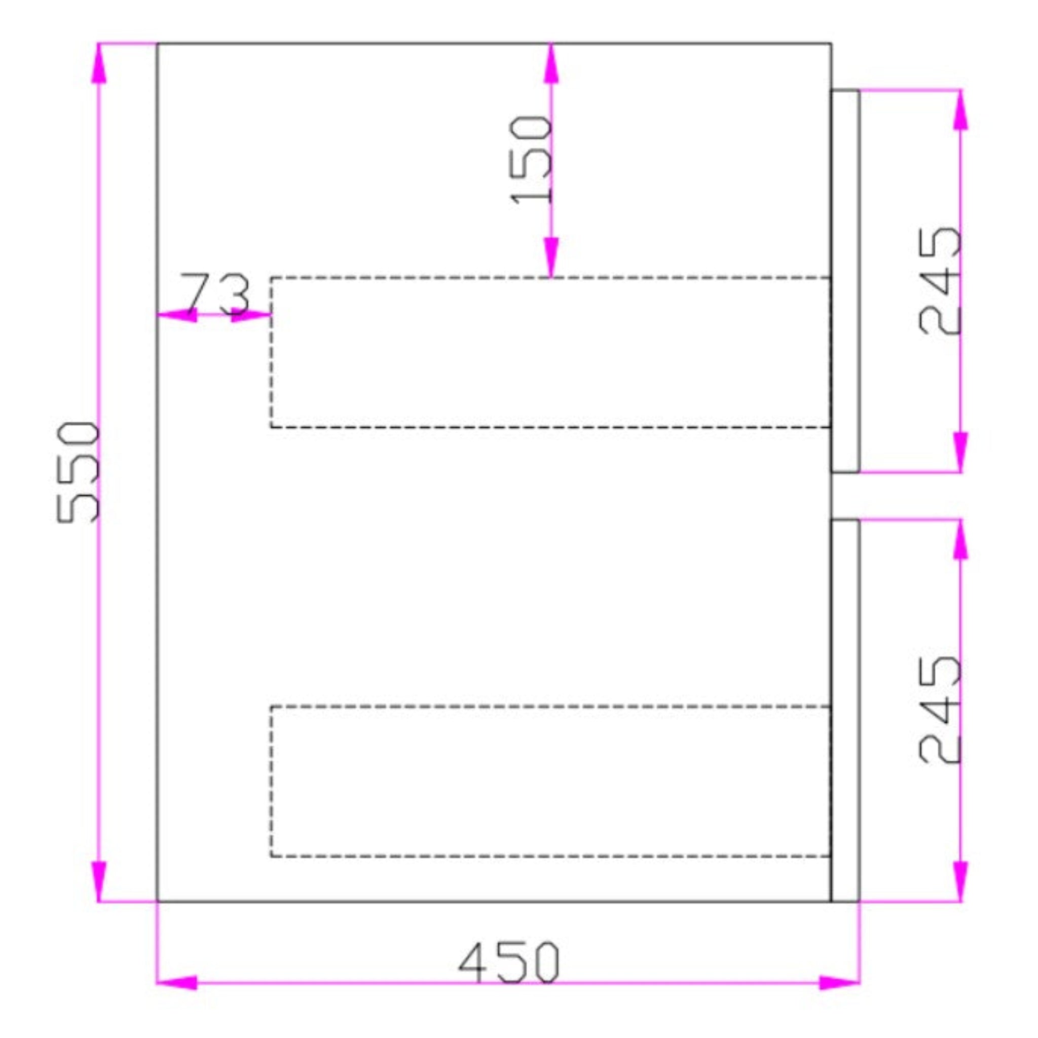 POSEIDON WHITE OAK 750MM WALL HUNG VANITY