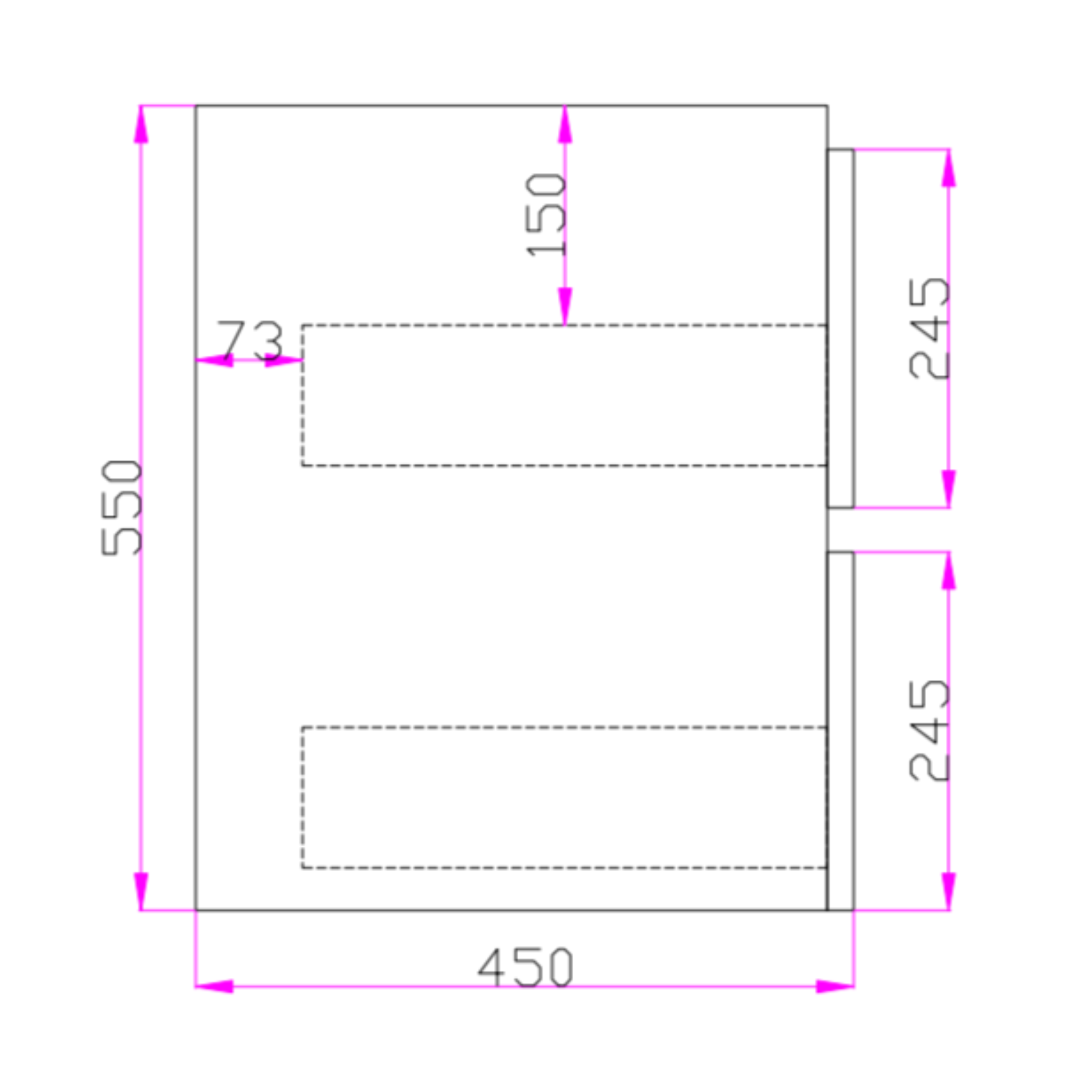 POSEIDON QUBIST DARK GREY 900MM WALL HUNG VANITY