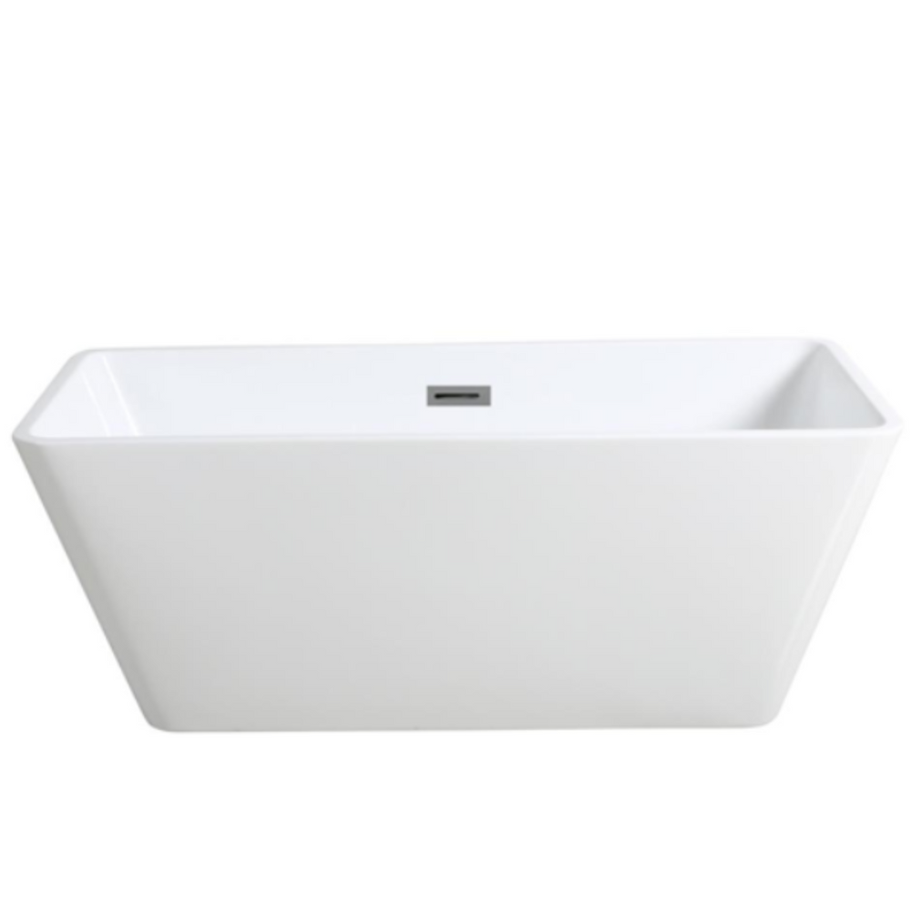 POSEIDON QUBIST FREE STANDING BATH GLOSS WHITE 1200MM