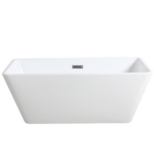 POSEIDON QUBIST FREE STANDING BATH GLOSS WHITE 1200MM