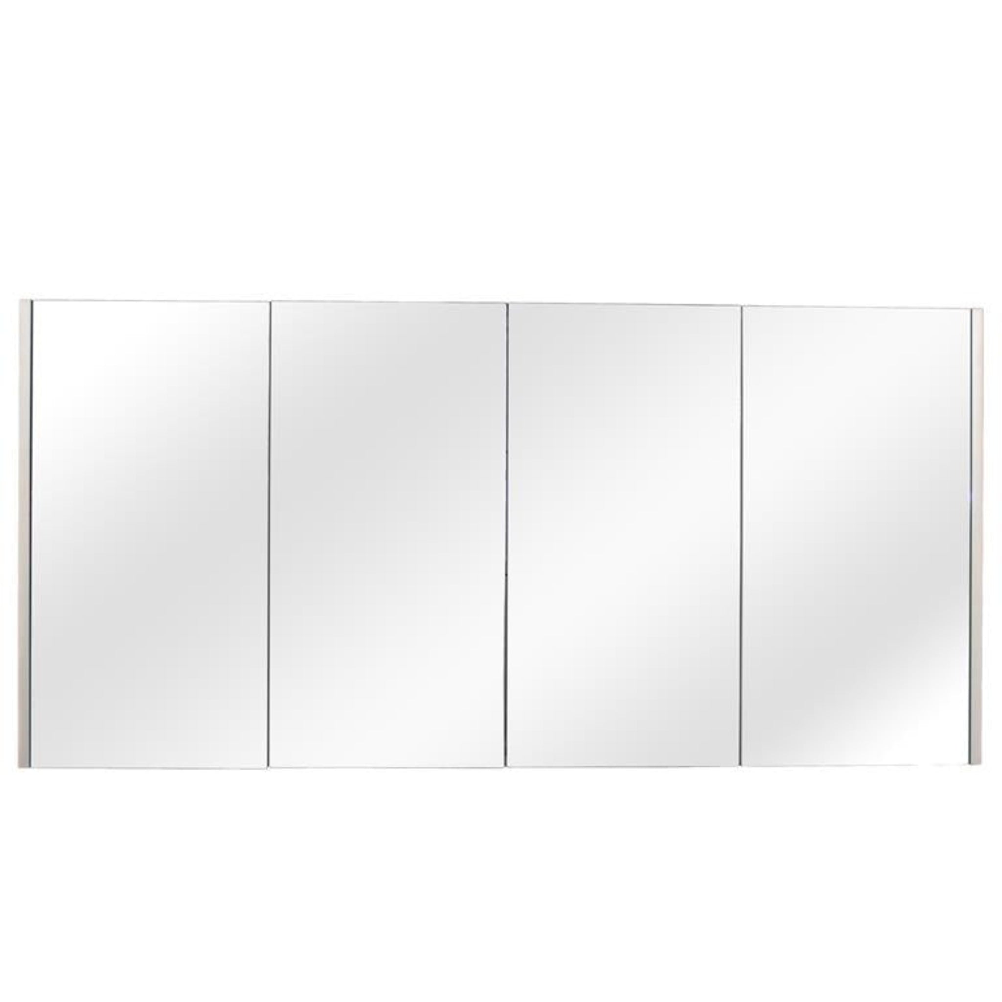 POSEIDON QUBIST MATTE WHITE MIRROR SHAVING CABINET 1500X720MM