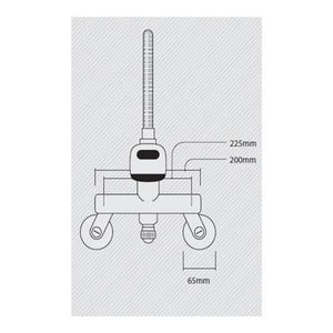 QUOSS COBRA KITCHEN / LAUNDRY MIXER WITH HARD SPOUT 225MM CHROME WITH MULTIPLE FITTING OPTIONS