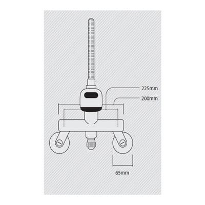 QUOSS COBRA KITCHEN / LAUNDRY MIXER WITH HARD SPOUT 225MM CHROME WITH MULTIPLE FITTING OPTIONS