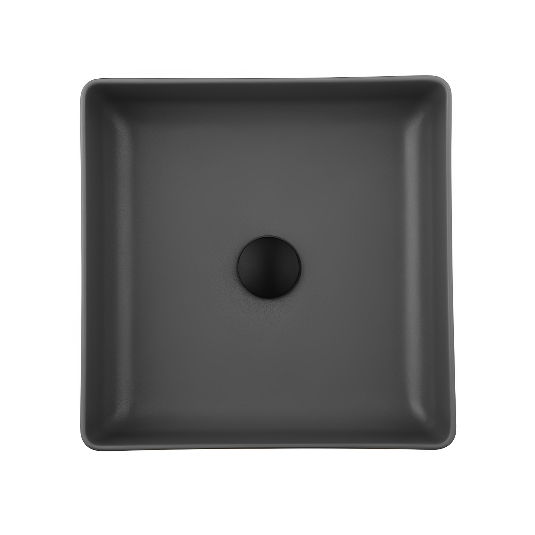 POSEIDON QUARTZ ART BASIN MATTE BLACK 380MM