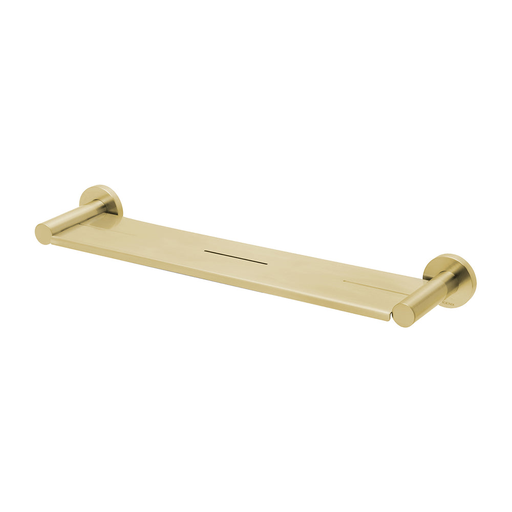 PHOENIX RADII METAL SHELF ROUND PLATE BRUSHED GOLD 424MM
