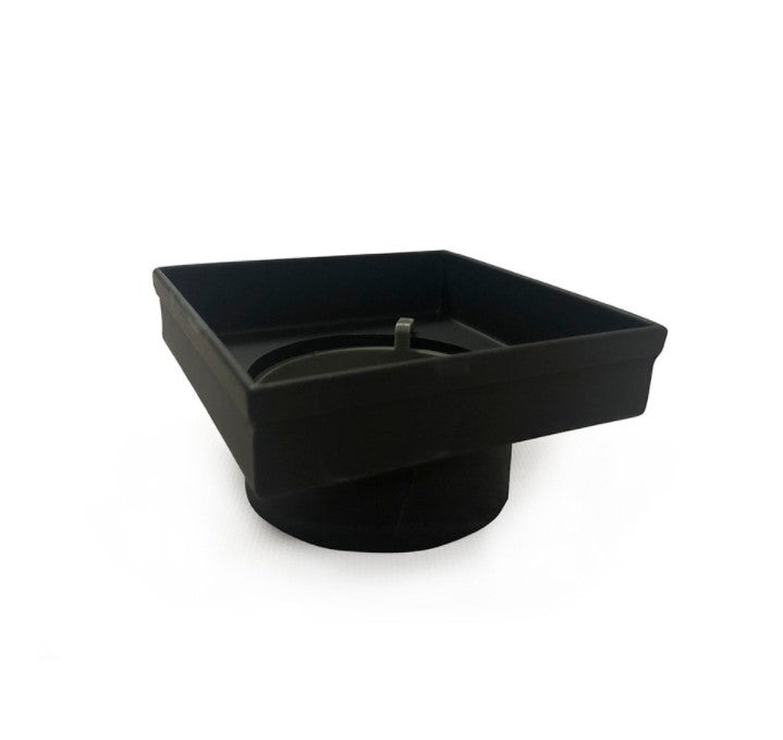 RADIANT HEATING TILE INSERT OUTLETS 100MM BLACK 38MM AND 74MM