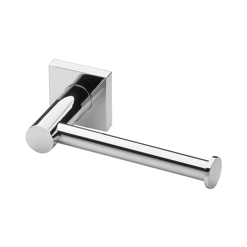 PHOENIX RADII TOILET ROLL HOLDER SQUARE PLATE CHROME 138MM