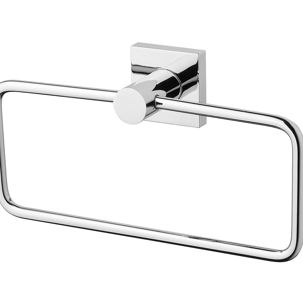 PHOENIX RADII HAND TOWEL HOLDER SQUARE PLATE CHROME 210MM
