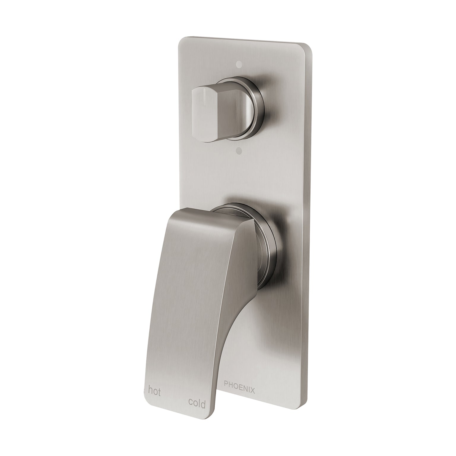 PHOENIX RUSH SHOWER / BATH DIVERTER MIXER BRUSHED NICKEL