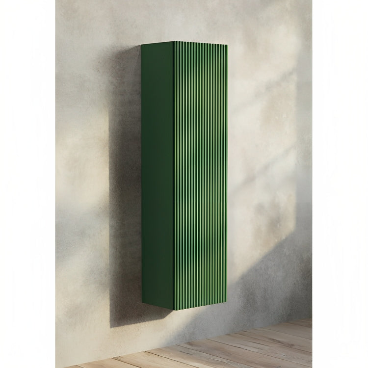 BEL BAGNO RIMINI WALL HUNG TALL BOY RAIN FOREST 305MM X 1220MM (AVAILABLE IN LEFT HAND AND RIGHT HAND OPTION)