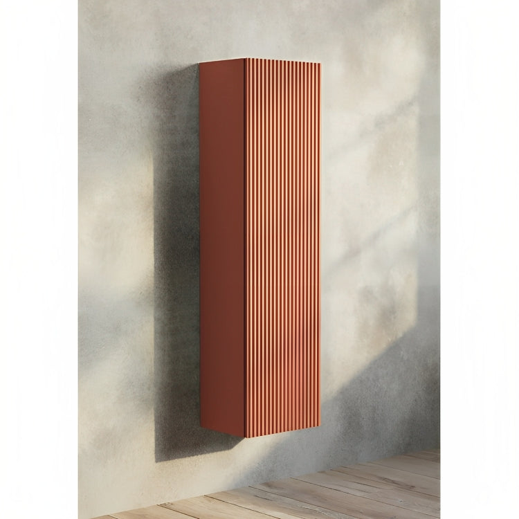 BELBAGNO RIMINI POTTER'S CLAY WALL HUNG TALL BOY 305MM X 1220MM (AVAILABLE IN LEFT AND RIGHT HAND DOOR OPTION)