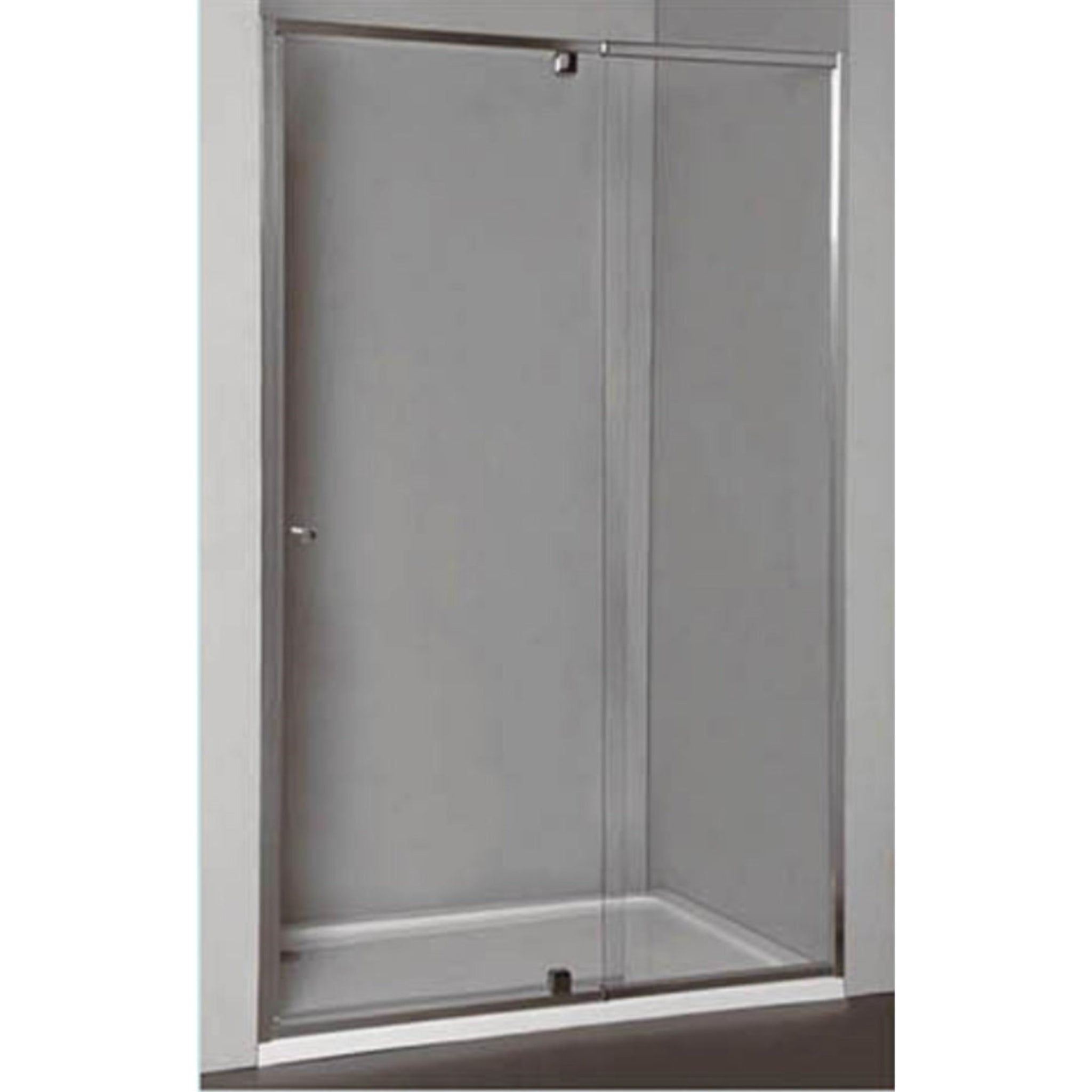 BTH WALL TO WALL FRAMED PIVOT DOOR SHOWER SCREEN CHROME