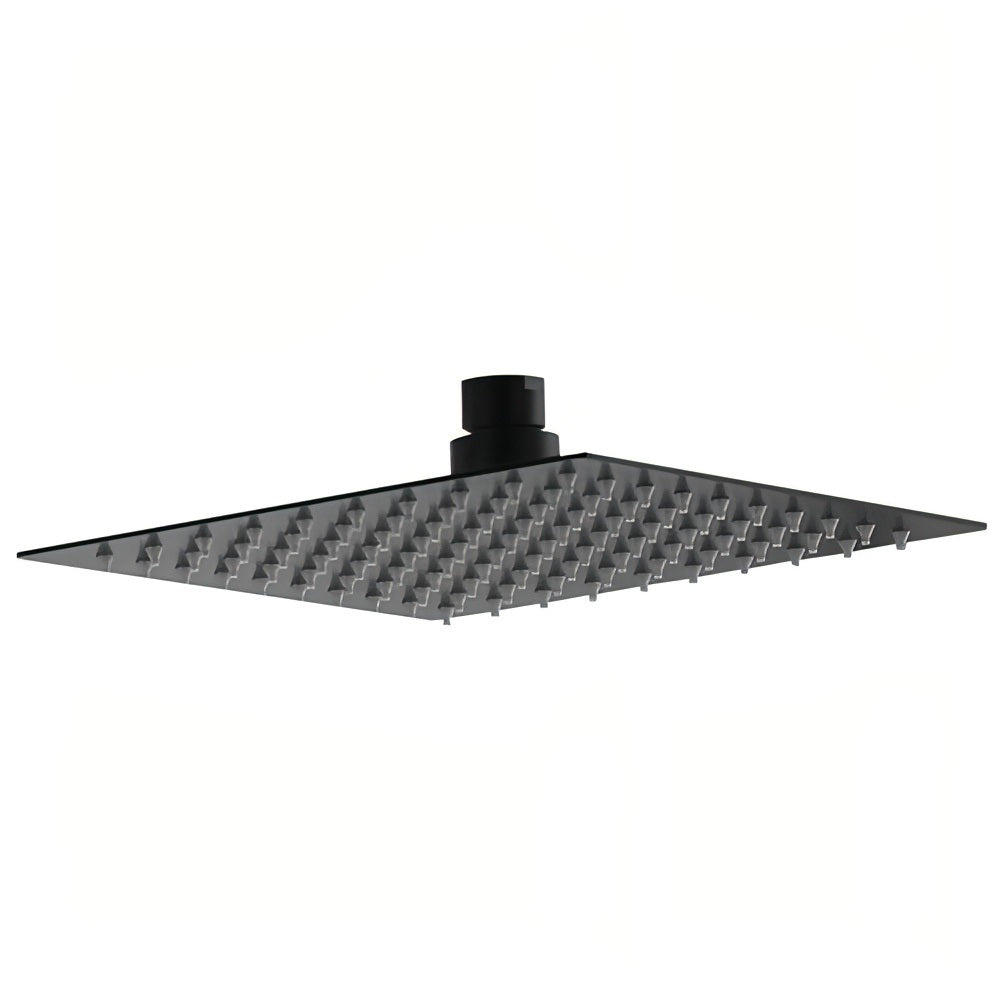 HELLYCAR STAINLESS STEEL SHOWER HEAD 200MM BLACK