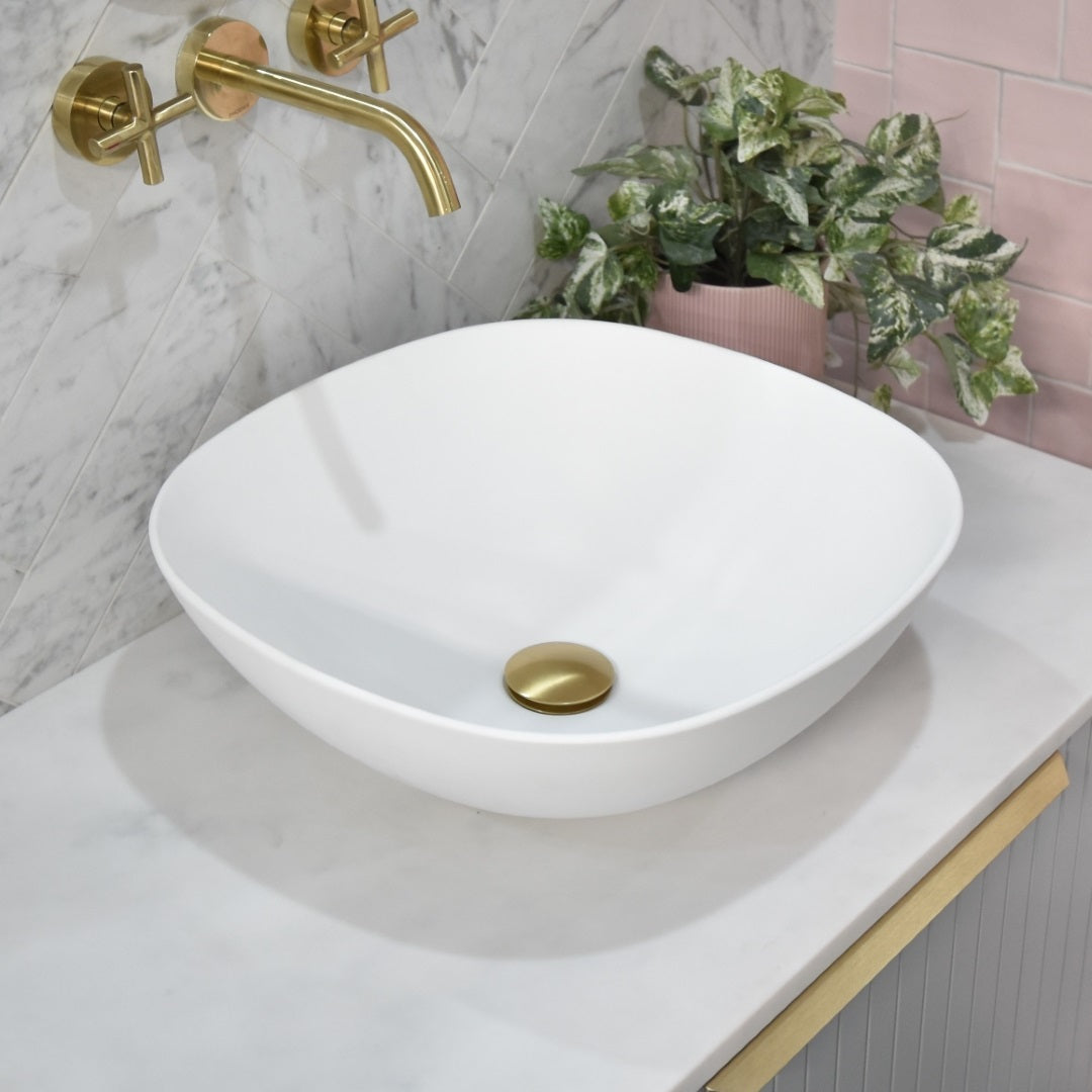 ENFLAIR ROLO ABOVE COUNTER BASIN MATTE WHITE 430MM
