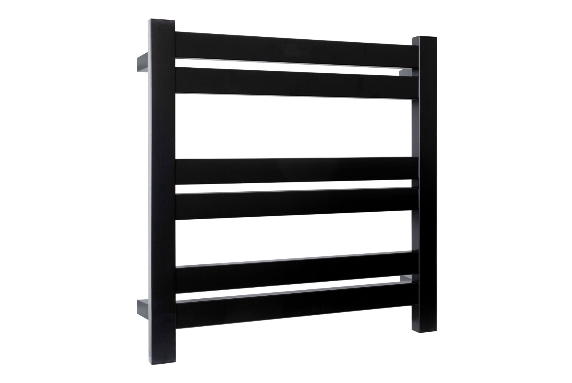 LINSOL SIIENA 6 BAR HEATED TOWEL RAIL MATTE BLACK 530MM